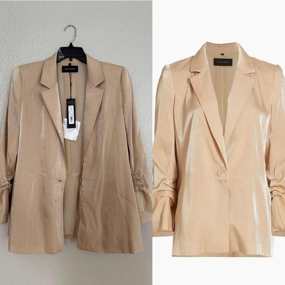 NWT Kobi Halperin Hope Metallic Jacket Blazer Layer